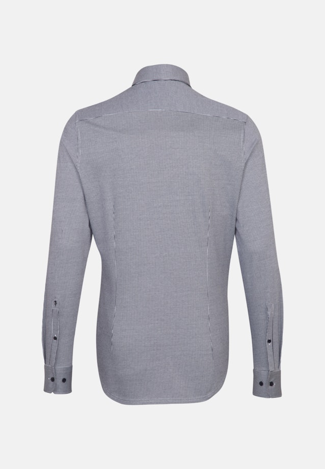 Slim Business Hemd Streifen in Dunkelblau |  Seidensticker Onlineshop