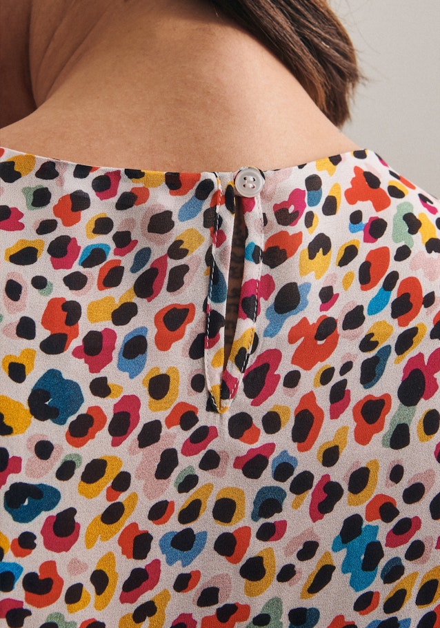 Short sleeve Crepe Shirt Blouse in Ecru |  Seidensticker Onlineshop