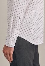 Slim Oxfordhemd Druck in Weiß |  Seidensticker Onlineshop