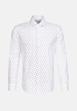 Slim Oxfordhemd Druck in Weiß |  Seidensticker Onlineshop