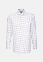 Regular Oxfordhemd Druck in Weiß |  Seidensticker Onlineshop