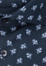 Regular Oxfordhemd Druck in Dunkelblau |  Seidensticker Onlineshop