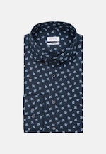 Regular Oxfordhemd Druck in Dunkelblau |  Seidensticker Onlineshop