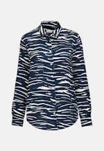 Regular fit Hemdbluse Druck in Dunkelblau |  Seidensticker Onlineshop