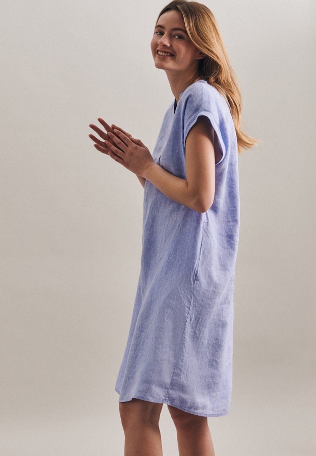 Kleid Uni in Dunkelblau |  Seidensticker Onlineshop