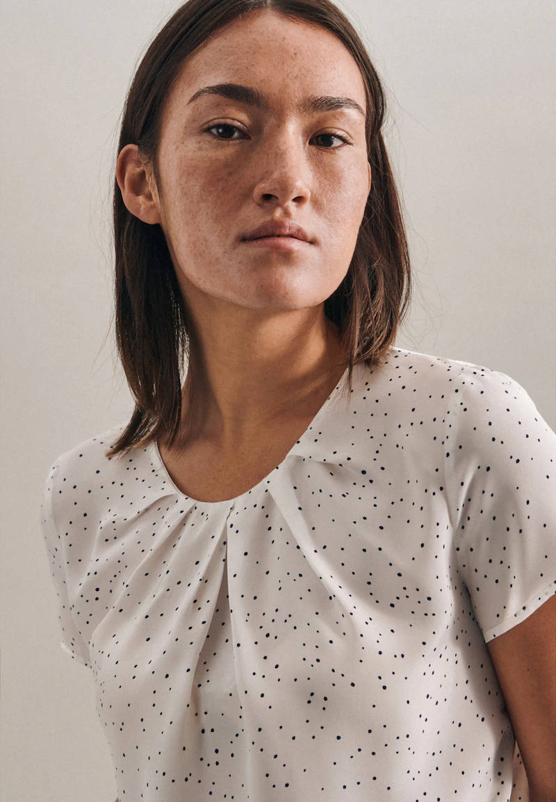 Regular fit Shirtbluse Punkte