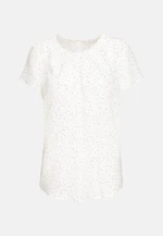 Regular fit Shirtbluse Punkte in Weiß |  Seidensticker Onlineshop