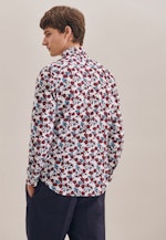 Slim Business Hemd Druck in Rot |  Seidensticker Onlineshop