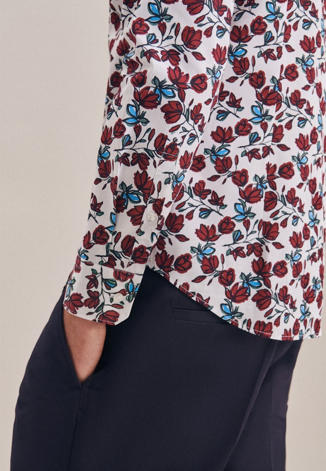 Slim Business Hemd Druck in Rot |  Seidensticker Onlineshop