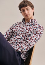 Slim Business Hemd Druck in Rot |  Seidensticker Onlineshop