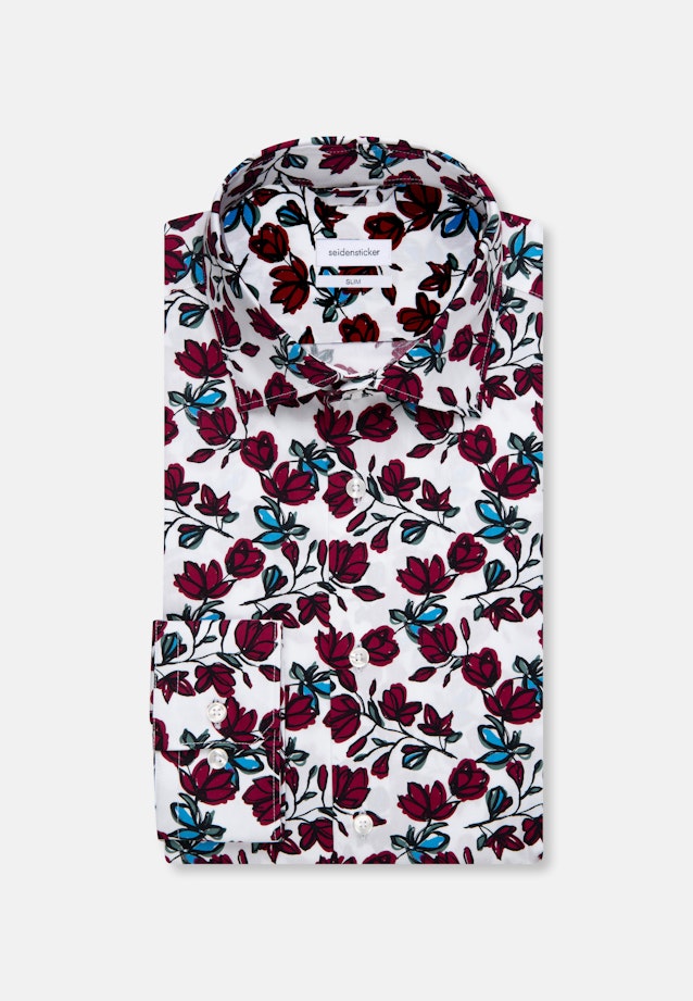 Slim Business Hemd Print in Rot |  Seidensticker Onlineshop