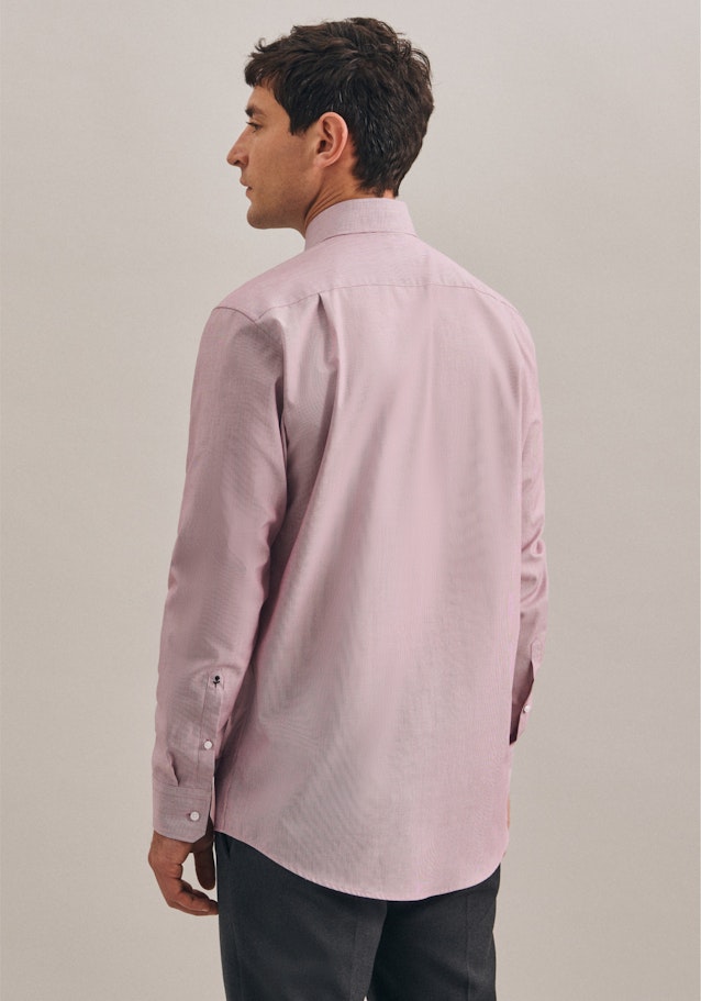 Non-iron Mille Rayé Business Shirt in Regular with Kent-Collar in Red |  Seidensticker Onlineshop