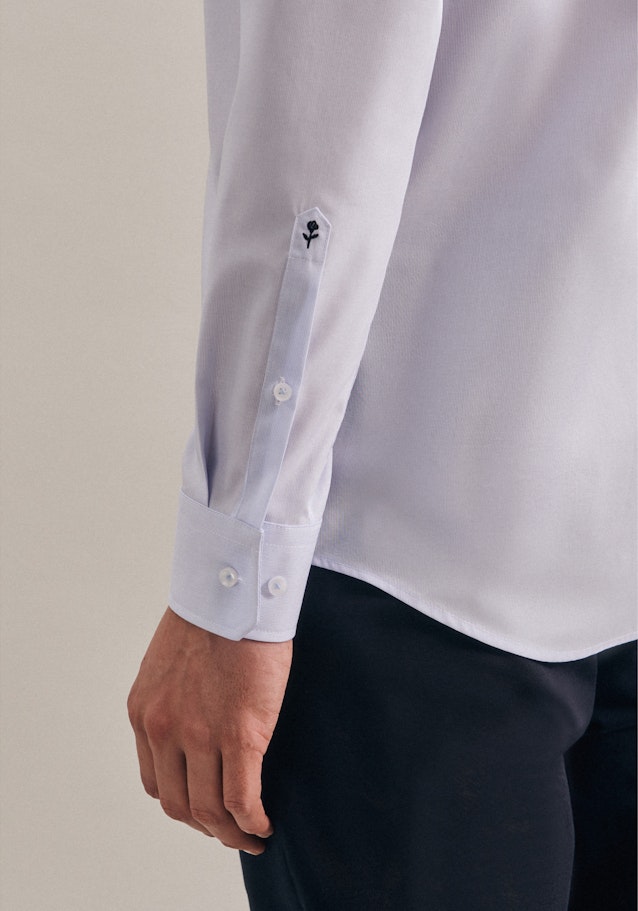 Non-iron Mille Rayé Business Shirt in Regular with Kent-Collar in Light Blue |  Seidensticker Onlineshop