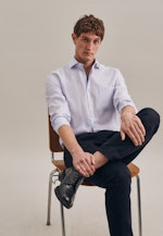 Regular Business Hemd Streifen in Hellblau |  Seidensticker Onlineshop