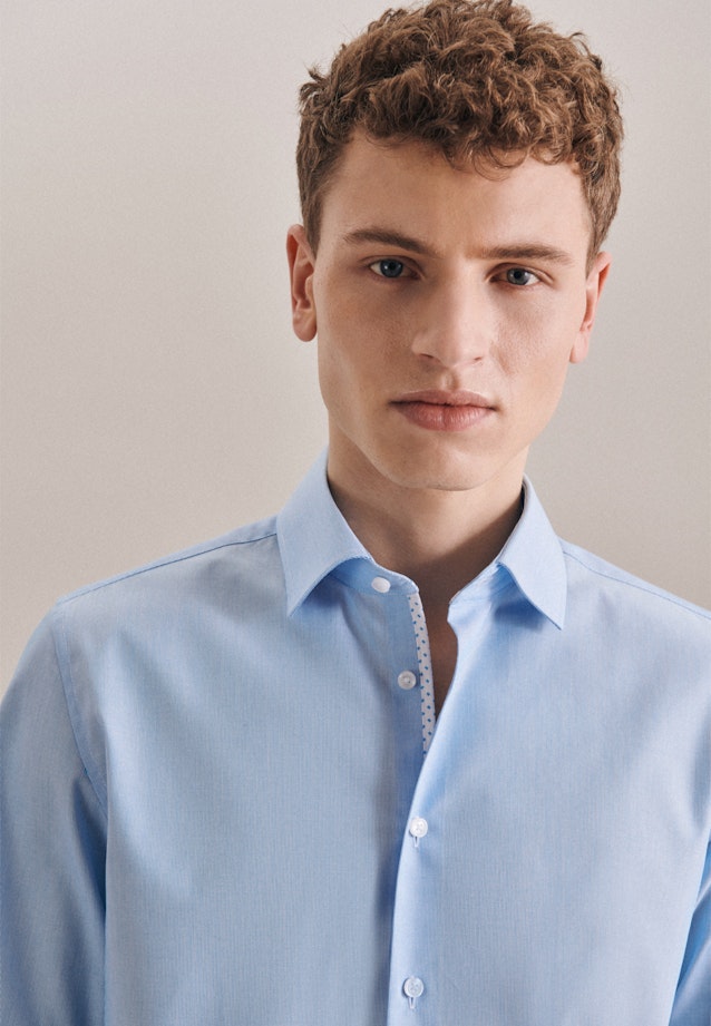 Slim Business Hemd Streifen in Türkis/Petrol |  Seidensticker Onlineshop