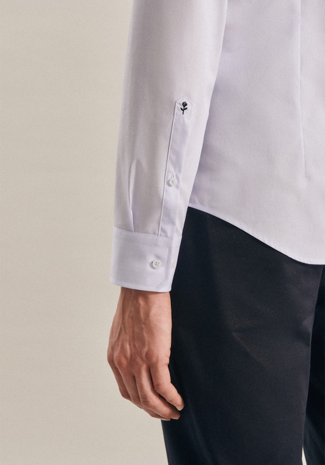 Non-iron Mille Rayé Business overhemd in Slim with Kentkraag in Lichtblauw |  Seidensticker Onlineshop