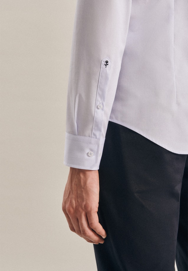 Non-iron Mille Rayé Business Shirt in Slim with Kent-Collar in Light Blue |  Seidensticker Onlineshop