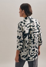 Regular fit Hemdbluse Druck in Grau |  Seidensticker Onlineshop
