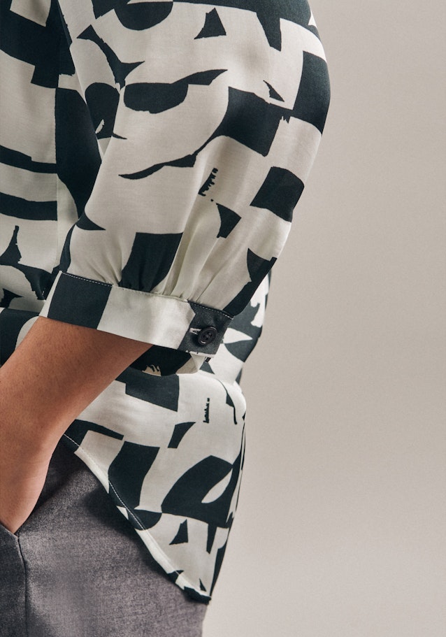 Regular fit Hemdbluse Druck in Grau | Seidensticker Onlineshop