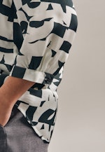 Regular fit Hemdbluse Druck in Grau |  Seidensticker Onlineshop
