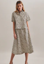 Shirt Blouse Print in Grey |  Seidensticker Onlineshop