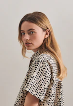 Shirt Blouse Print in Grey |  Seidensticker Onlineshop