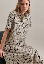 Shirt Blouse Print in Grey |  Seidensticker Onlineshop