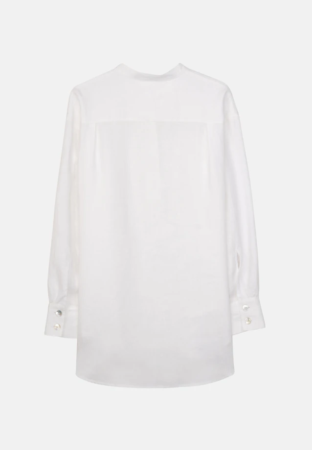 Stehkragenbluse Uni in Weiß |  Seidensticker Onlineshop