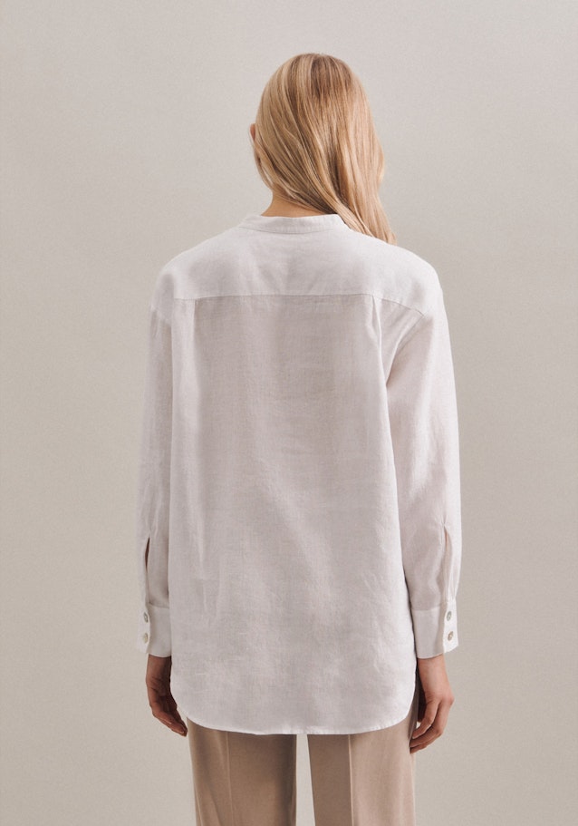 Kragen Stehkragenbluse Oversized fit in Weiß |  Seidensticker Onlineshop