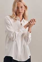 Lange mouwen Popeline Shirtblouse in Ecru |  Seidensticker Onlineshop