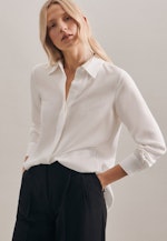 Lange mouwen Popeline Shirtblouse in Ecru |  Seidensticker Onlineshop