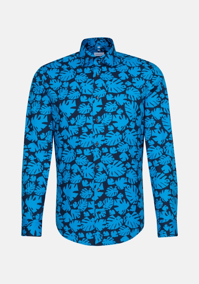 Business overhemd in Shaped with Kentkraag in Turquoise/Petrol |  Seidensticker Onlineshop