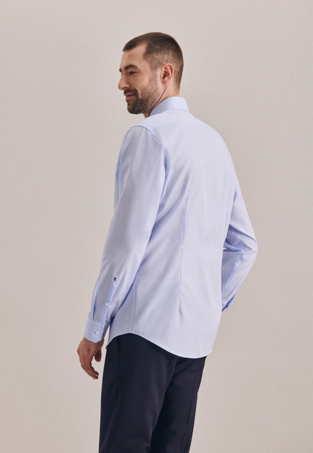 Slim Business Hemd Uni in Mittelblau |  Seidensticker Onlineshop