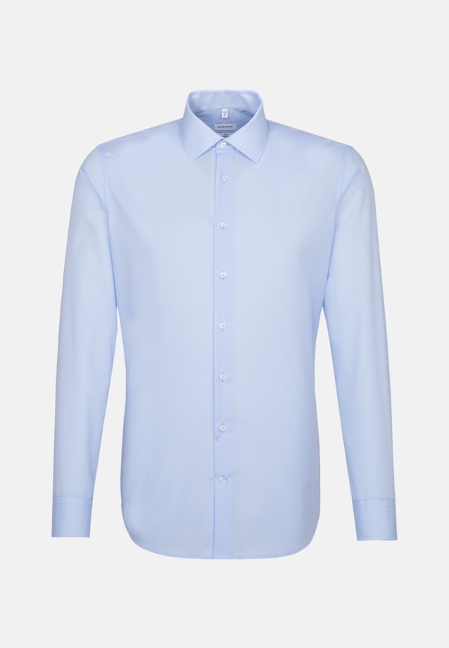 Slim Business Hemd Uni in Mittelblau |  Seidensticker Onlineshop