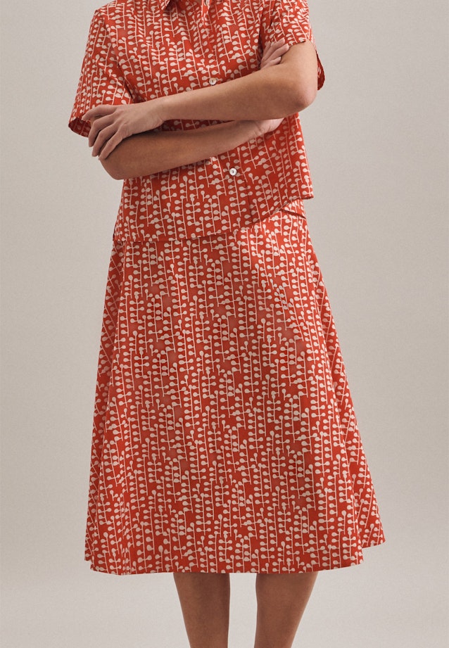 Rock Druck in Rot |  Seidensticker Onlineshop