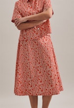 Rock Druck in Rot |  Seidensticker Onlineshop