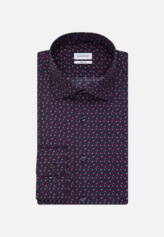 Regular Business Hemd Print in Rot |  Seidensticker Onlineshop