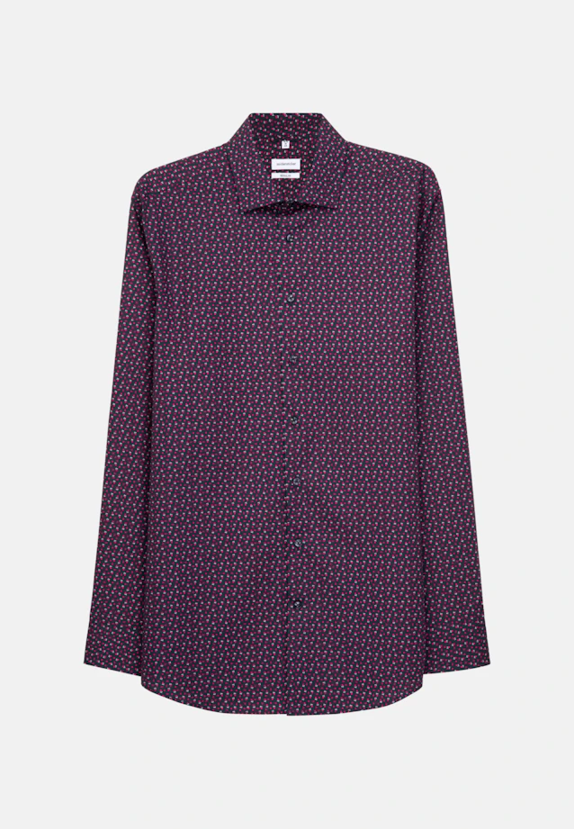 Regular Business Hemd Print in Rot |  Seidensticker Onlineshop