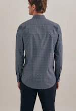 Regular Business Hemd Print in Dunkelblau |  Seidensticker Onlineshop