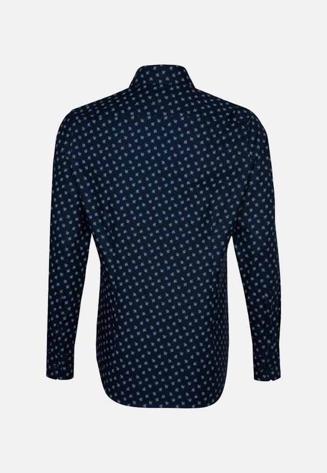 Oxford Oxford Shirt in Shaped mit Kent-Collar und extra langem Arm in Dark Blue |  Seidensticker Onlineshop