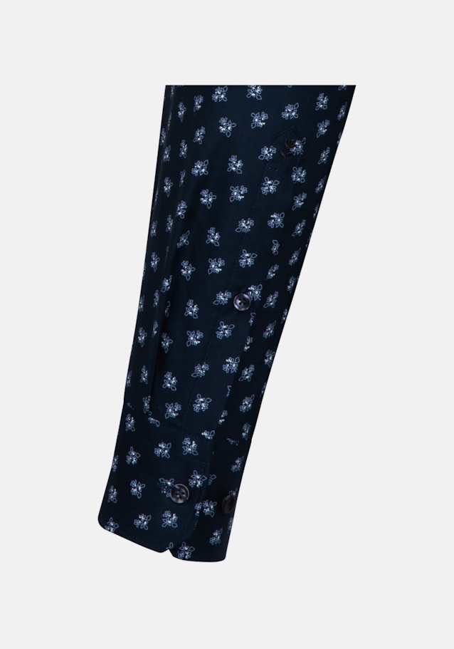 Oxford Oxfordhemd in Shaped mit Kentkragen und extra langem Arm in Dunkelblau |  Seidensticker Onlineshop