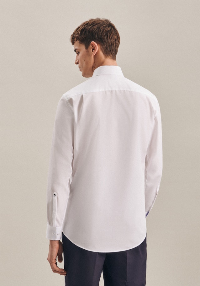 Non-iron Poplin Business Shirt in Regular with Kent-Collar in White |  Seidensticker Onlineshop