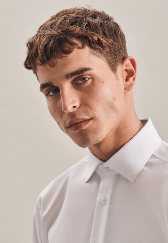 Non-iron Poplin Business Shirt in Regular with Kent-Collar in White |  Seidensticker Onlineshop