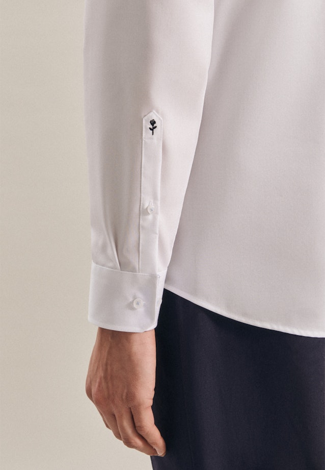 Non-iron Poplin Business Shirt in Regular with Kent-Collar in White |  Seidensticker Onlineshop