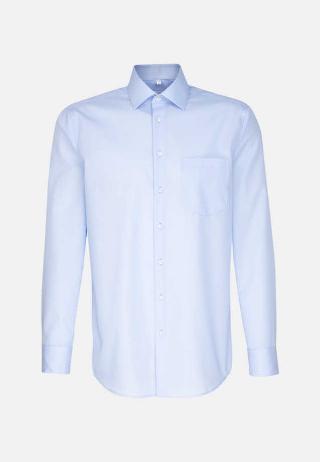 Regular Business Shirt Uni in Medium Blue |  Seidensticker Onlineshop
