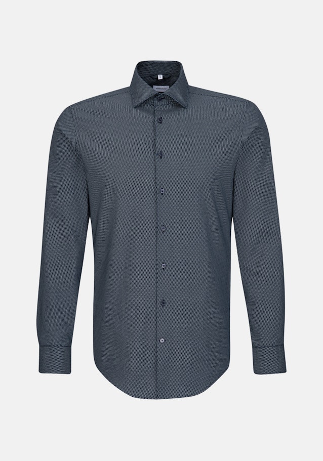 Oxfordhemd in Slim with Kentkraag in Donkerblauw |  Seidensticker Onlineshop