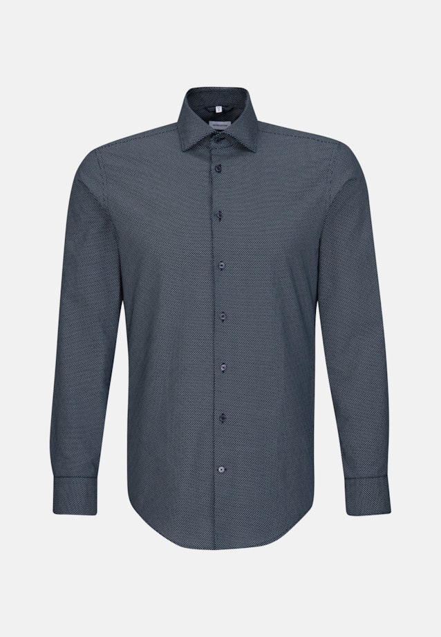 Oxford shirt in Slim with Kent-Collar in Dark Blue |  Seidensticker Onlineshop