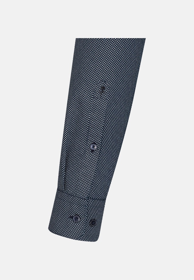 X-Slim Oxfordhemd Druck in Dunkelblau |  Seidensticker Onlineshop