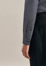 X-Slim Oxfordhemd Druck in Dunkelblau |  Seidensticker Onlineshop