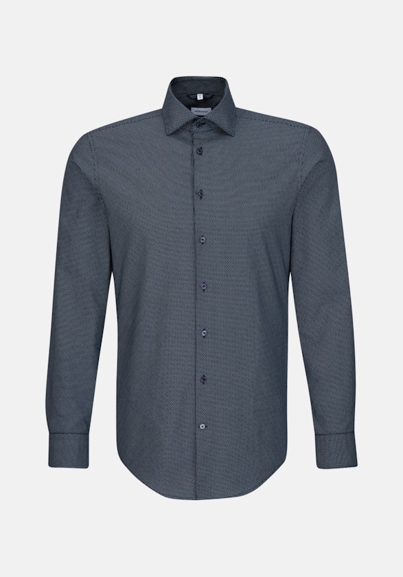 Oxfordhemd in X-Slim with Kentkraag in Donkerblauw |  Seidensticker Onlineshop
